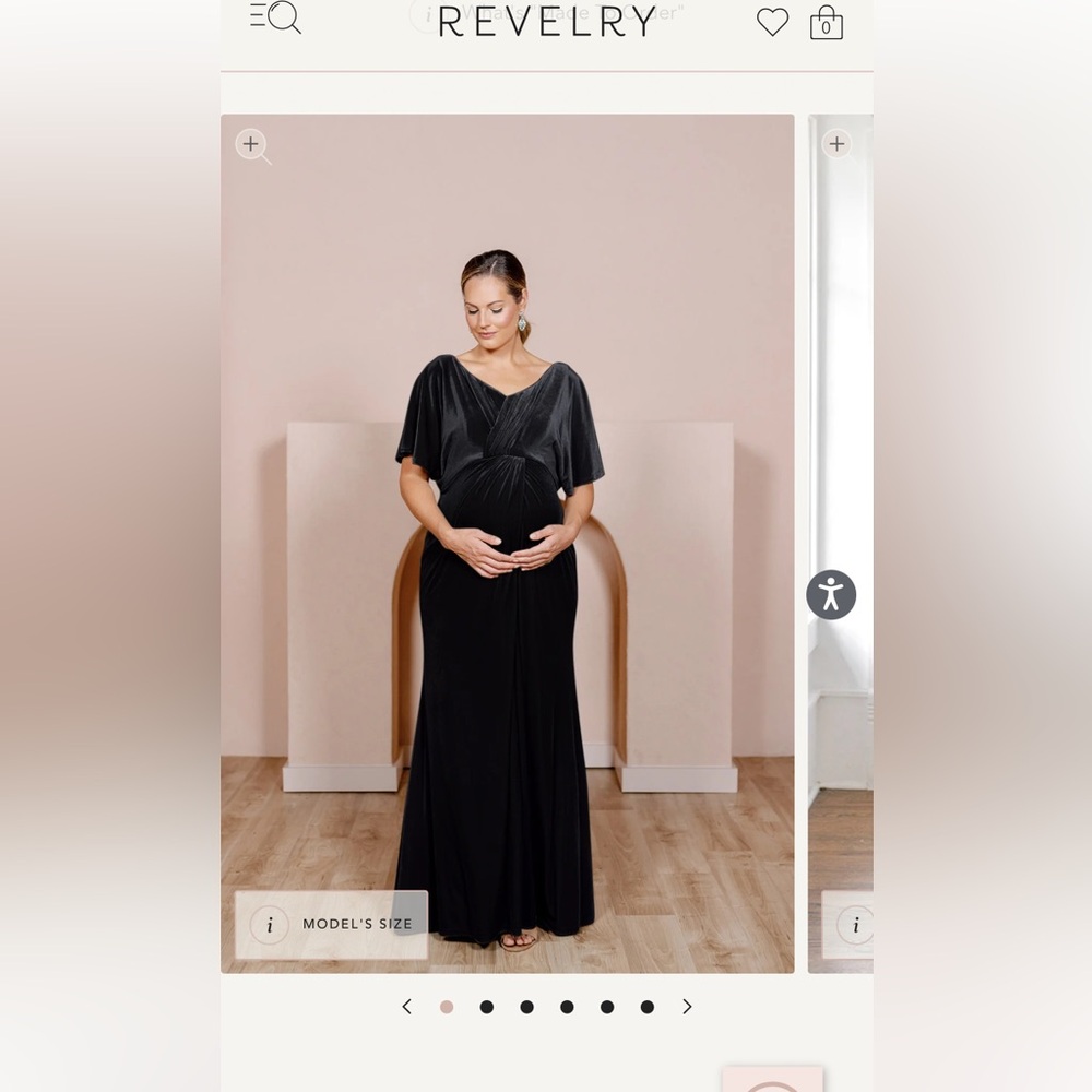 Revelry Gwen Maternity Dress Velvet